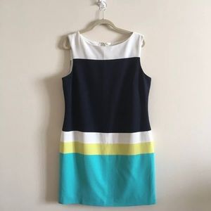 Roz & Ali colorblock dress, 16